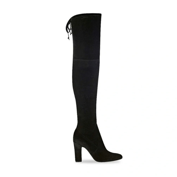 Velvet over the knee boots